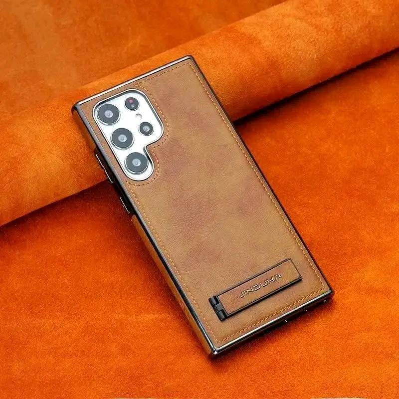 JINDUKA Premium Vegan Leather With Stand Case