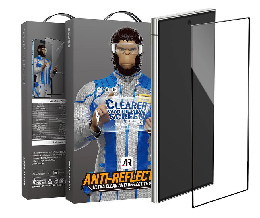 Blueo 2.5D AR Ultrathin Anti-Reflective HD Tempered Glass for Samsung