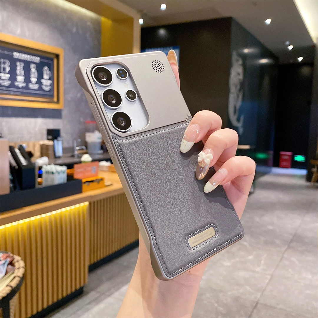 Frameless Shock Proof Leather Luxury Case for Samsung