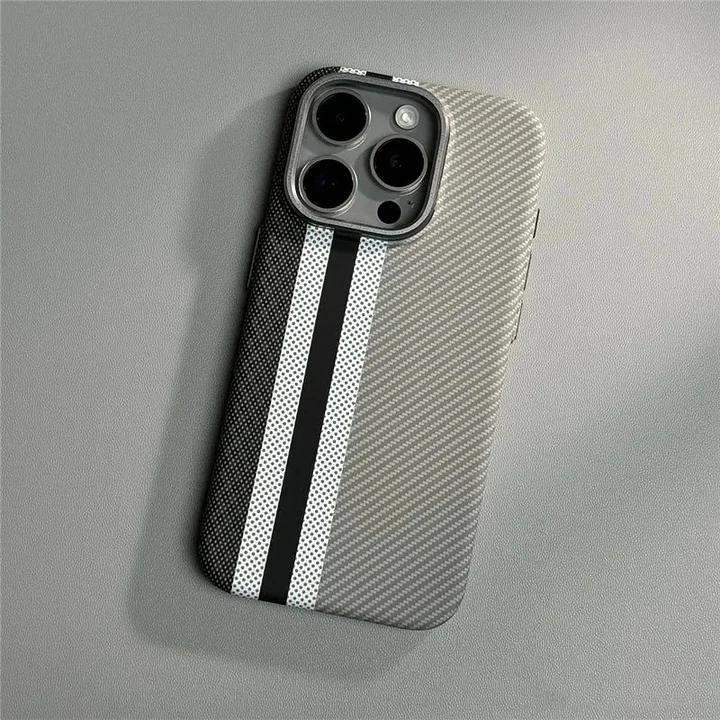 LUXO Life Premium Redium Carbon MagSafe Reflective Cover for iPhone