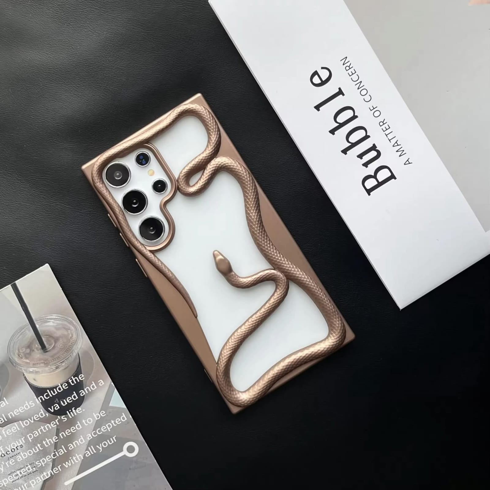 New Arrival Snake Plating Phone Case for Samsung 22 Ultra 23 ultra 24 Ultra 25 ultra