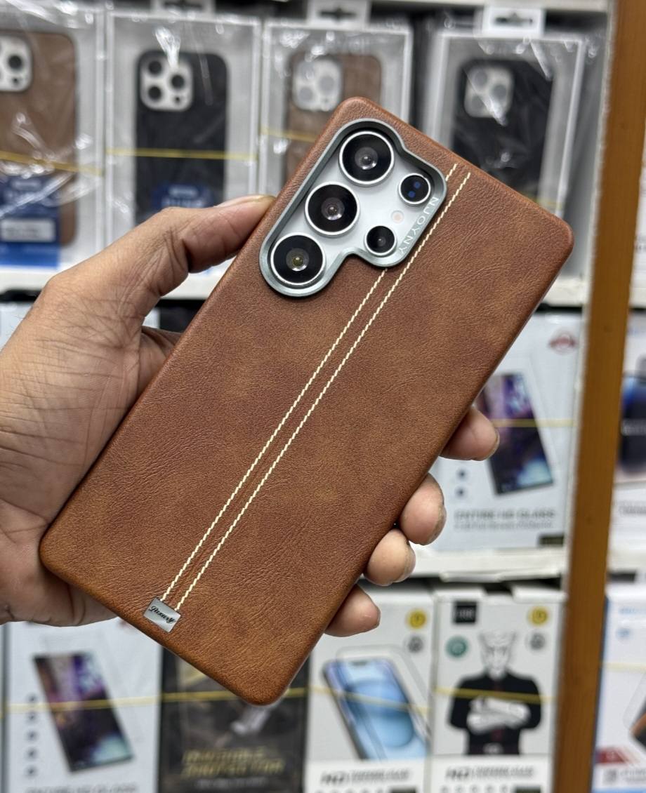Luxury NJOYNY Magsafe Supported PU Leather Case For Samsung